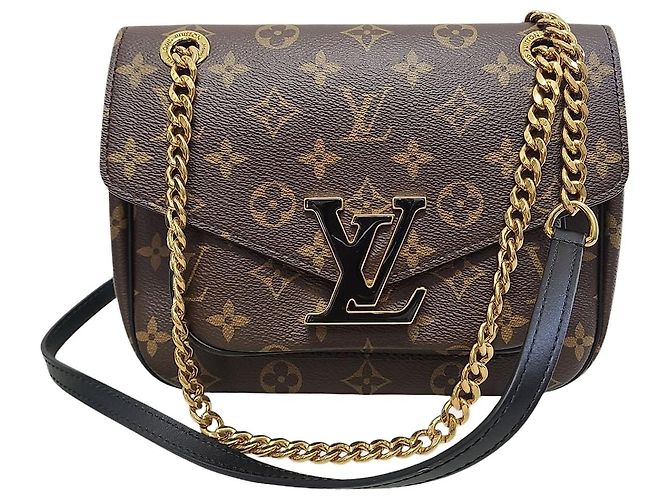 Louis Vuitton Pochette à boucle Monogram Marron