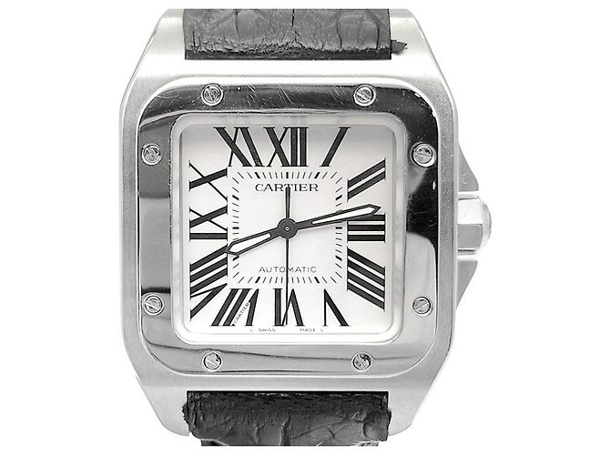 Cartier Reloj Santos de acero (Medium) Plata