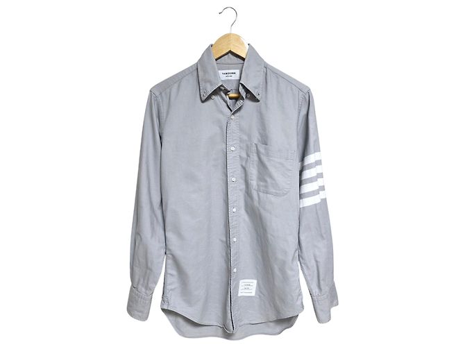 Thom Browne Camisa Oxford Marrom