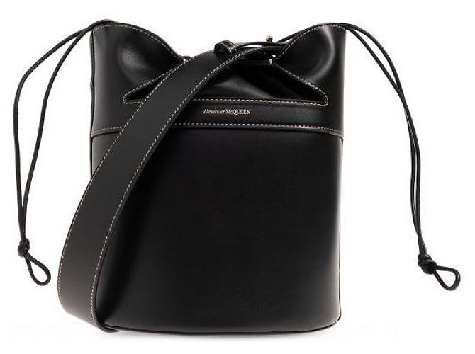 Alexander Mcqueen Borsa a secchiello in pelle Nero