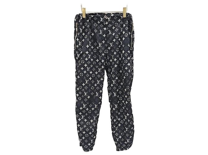 Louis Vuitton Monogram Nylon Pants Black