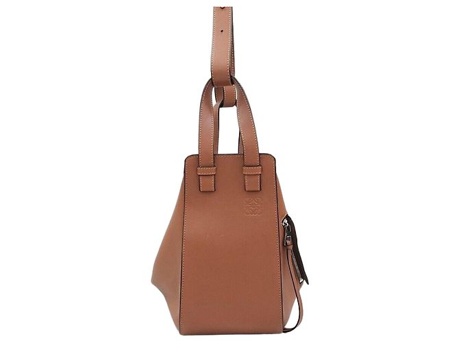 Loewe Piccola borsa Hammock in pelle di vitello classica Rosso