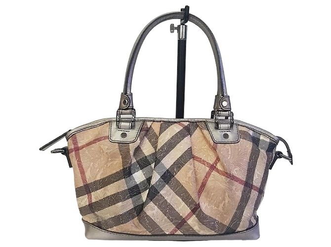 Burberry Borsa Tote Argento