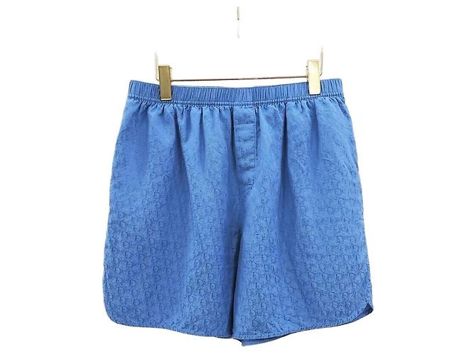Dior Short en jacquard de soie Oblique Bleu