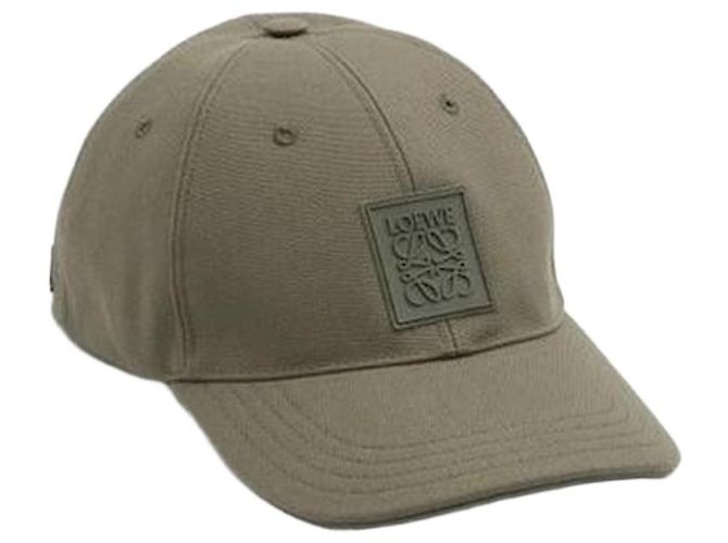 Loewe Patch Cap aus Canvas Braun