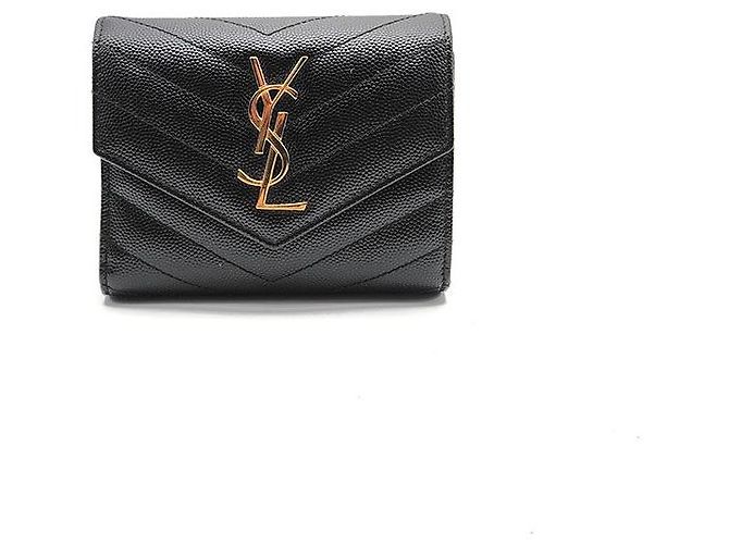 Saint Laurent Monogram Wallet Black
