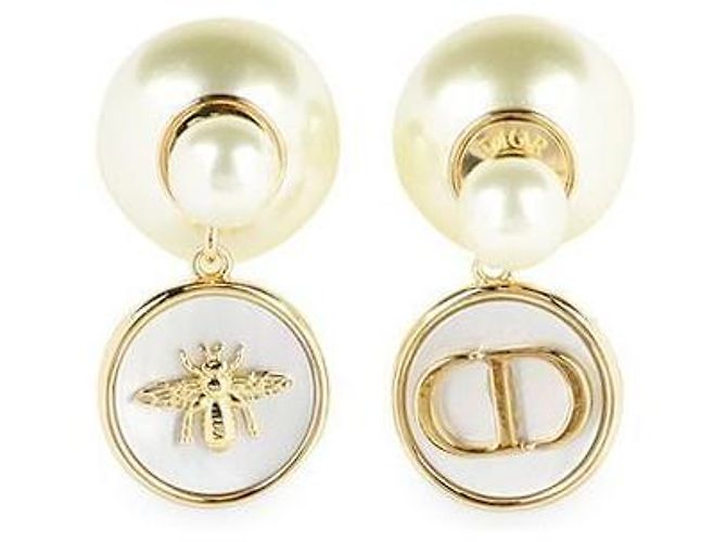 Dior Orecchini tribali da donna Bianco 