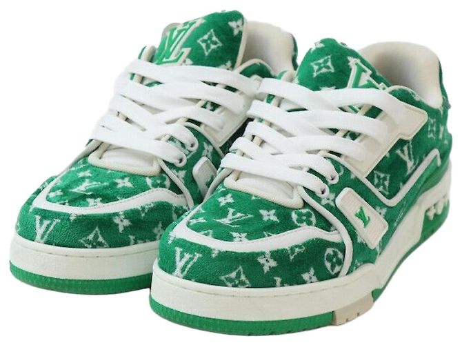 Louis Vuitton Baskets Trainer Vert Taille
