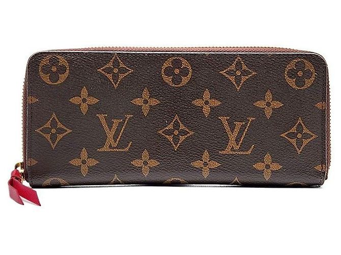 Louis Vuitton Cartera Zippy Clemence Monogram Negro