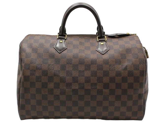 Louis Vuitton Sac cabas Speedy en Damier Ebene Marron