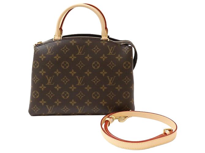 Louis Vuitton Petit Palais Monogram Schultertasche Umhängetasche Schwarz
