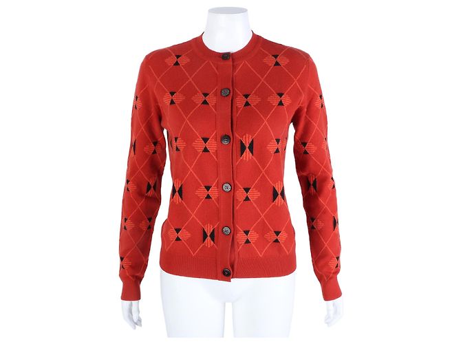 Hermès Kaschmir-Cardigan Rot 
