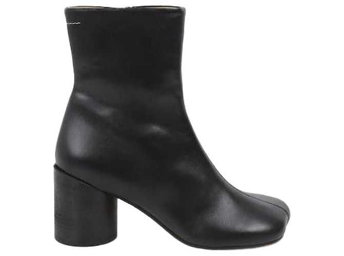 Maison Martin Margiela Anatomic Leather Ankle Boots Black