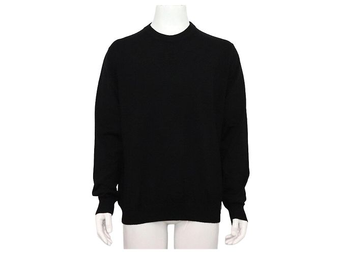 Fendi Strickpullover für Herren mit FF-Logo Schwarz 