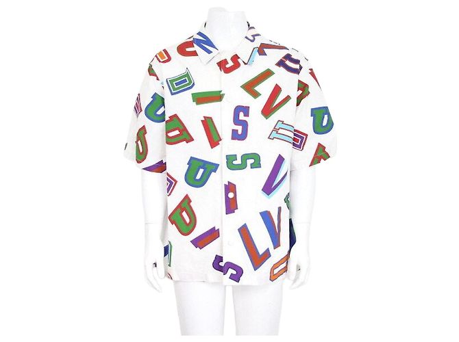 Louis Vuitton NBA Letters Overshirt for Men White