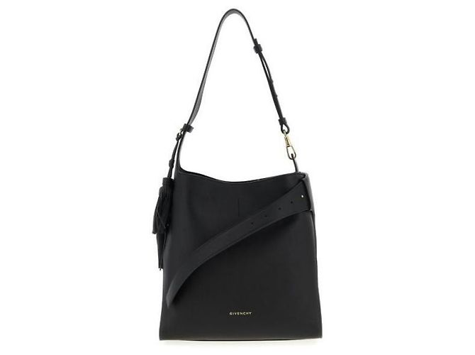 Givenchy Leather Medium Belted Hobo Bag Black