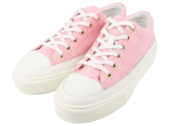 Louis Vuitton Denim Stella Sneaker Rosa Pink