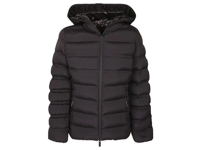 Moncler Alete Steppjacke mit Kapuze Schwarz