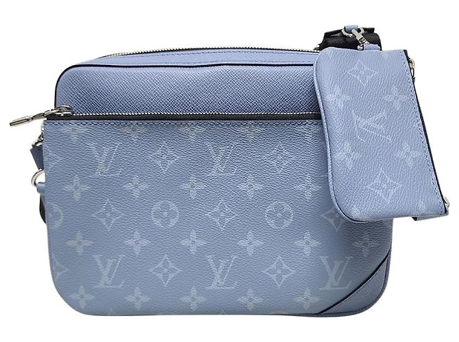 Louis Vuitton Borsa Messenger Monogram Trio Blu
