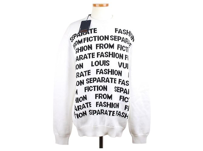 Louis Vuitton Strickpullover mit Buchstabenstickerei - Limitierte Edition Schwarz