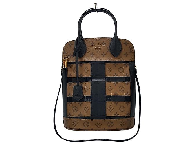 Louis Vuitton Borsa Tote e Borsa a Spalla Reverse Monogram Trésor Multicolore