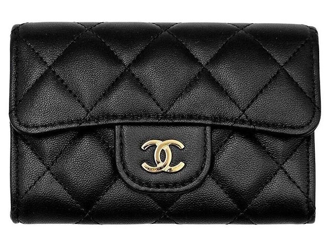 Chanel Lambskin Card Holder Black