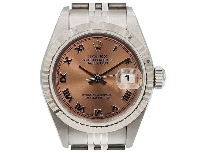Rolex Relógio Datejust de aço Rosa