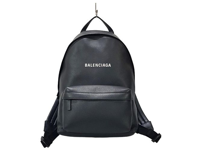 Balenciaga Everyday Logo Backpack Black