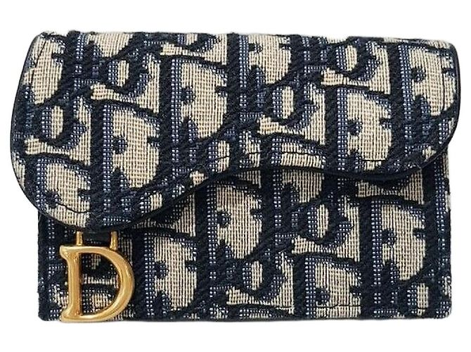 Dior Tarjetero Oblique Saddle Flap Multicolor