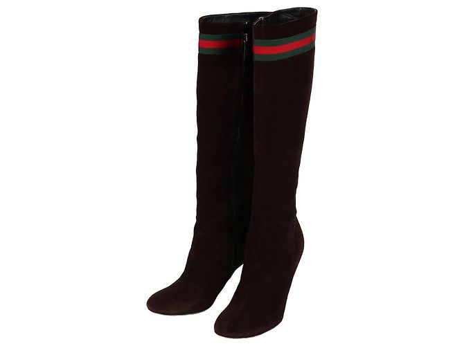 Gucci Suede Brown Women's Boots