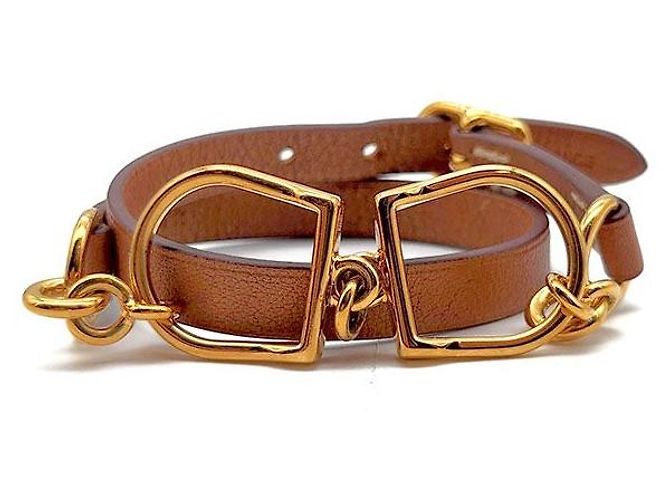 Pulseira Étrier Double Tour Hermès Multicor