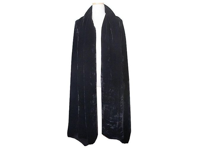 Stola in velluto nero classico Giorgio Armani