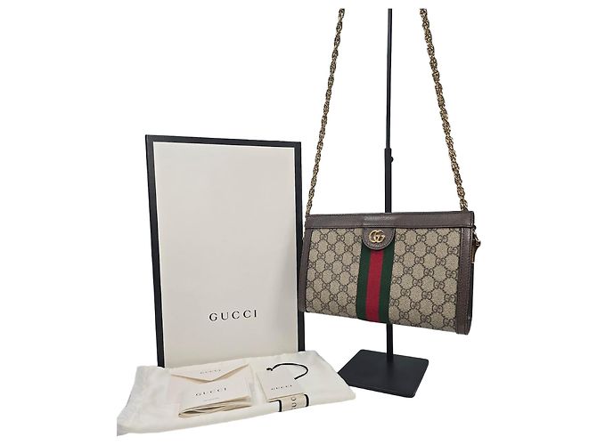Gucci Borsa a tracolla GG Canvas Ophidia Three-Stripes Multicolore