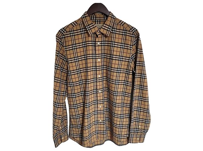 Burberry Camisa de algodón con estampado London Check Multicolor