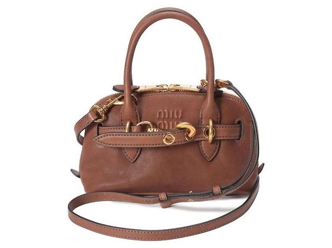 Miu Miu Mini bolsa de couro nappa Vermelho