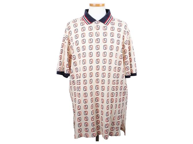 Gucci Polo in cotone con stampa Horsebit XL Multicolore