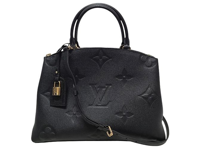 Louis Vuitton Bolsa Tote Monogram Empreinte Grand Palais Preto
