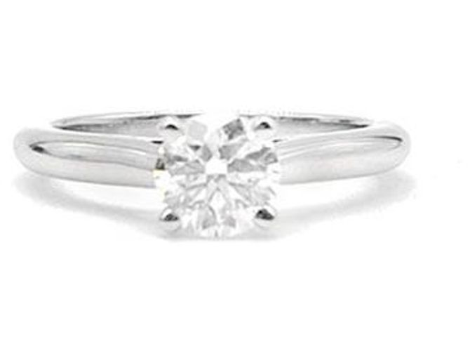 Cartier Solitaire Diamond Ring Silvery