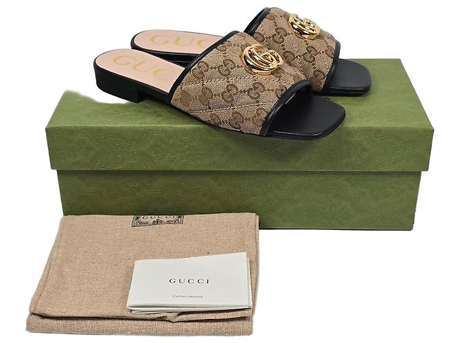 Gucci Canvas Slide Sandals Multiple colors