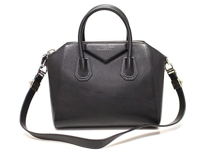 Givenchy Antigona Small Black Goatskin