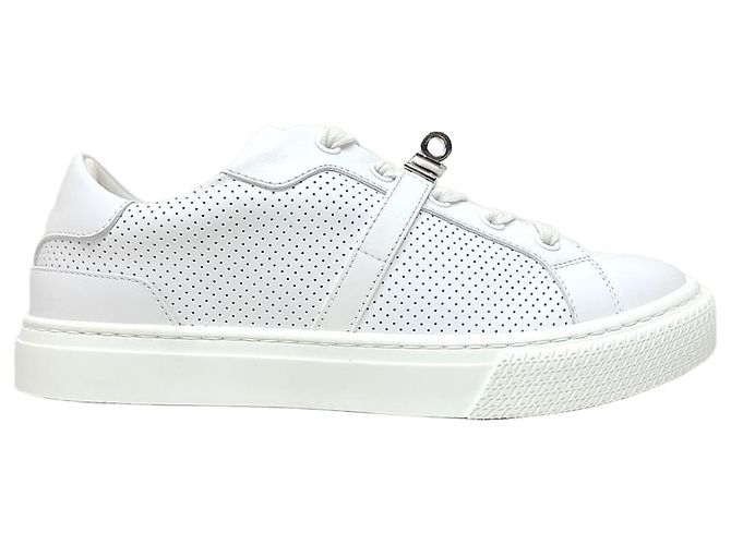 Hermès White Silver Day Kelly Sneaker Weiß