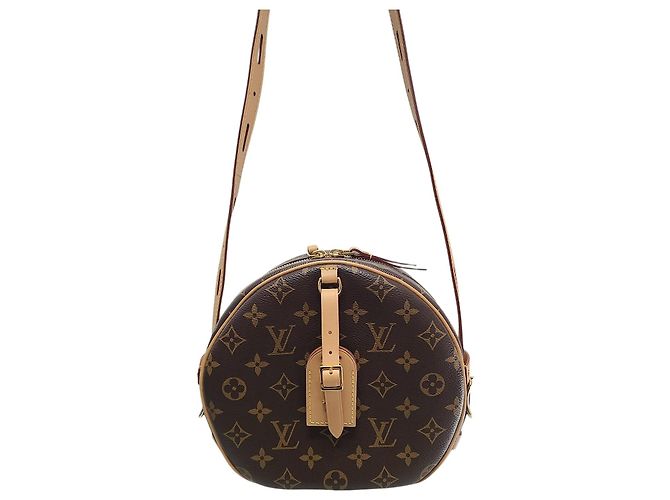 Louis Vuitton Bolsa de ombro macia Monogram Boulogne Marrom