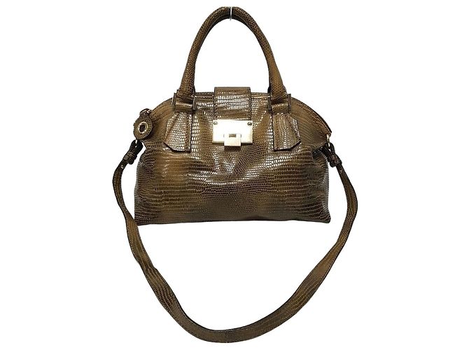 Jimmy Choo Große Tote Schultertasche Braun