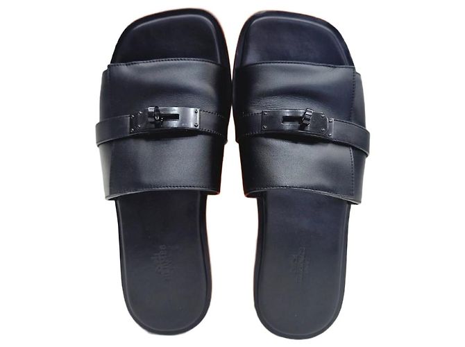 Hermès Gabrielle Sandal Slipper Black