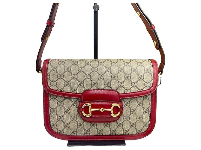 Gucci Borsa a Spalla Horsebit Rosso