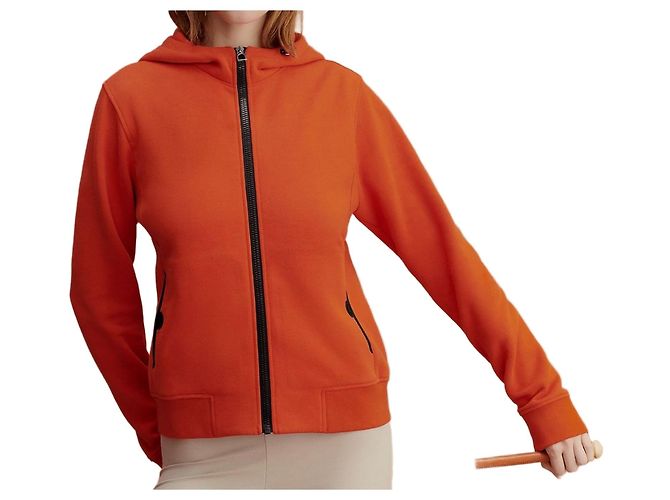 Hermès Sudadera ajustada para mujer Roja