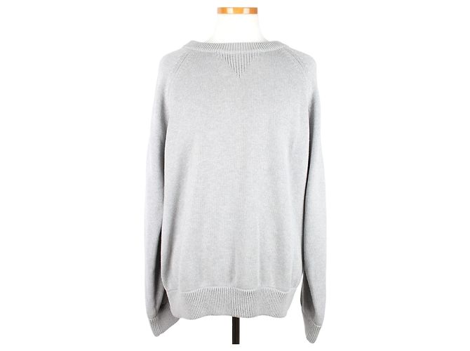 Dior Oblique Strick mit Einsatz Grau Braun 
