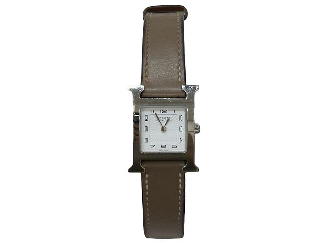 Hermès Relógio de horas Marrom 