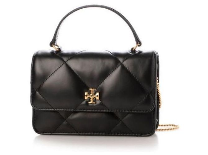 Tory Burch Mini Top Handle Chain Wallet Kira Diamond Quilt