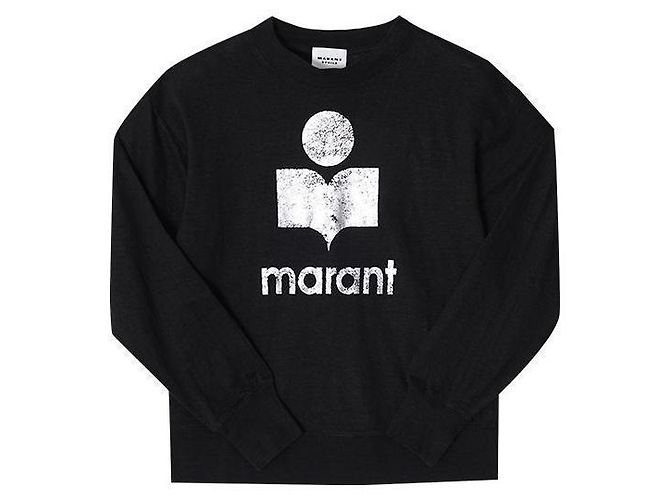 Isabel Marant Moletom de lin para mulher Prata